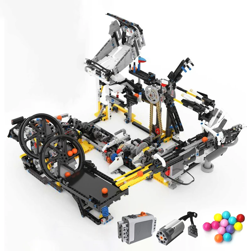 

1797Pcs Technical GBC Ball Rolling Machine Module Building Blocks Motors Technology Bricks Education Children Gift Creative Toy