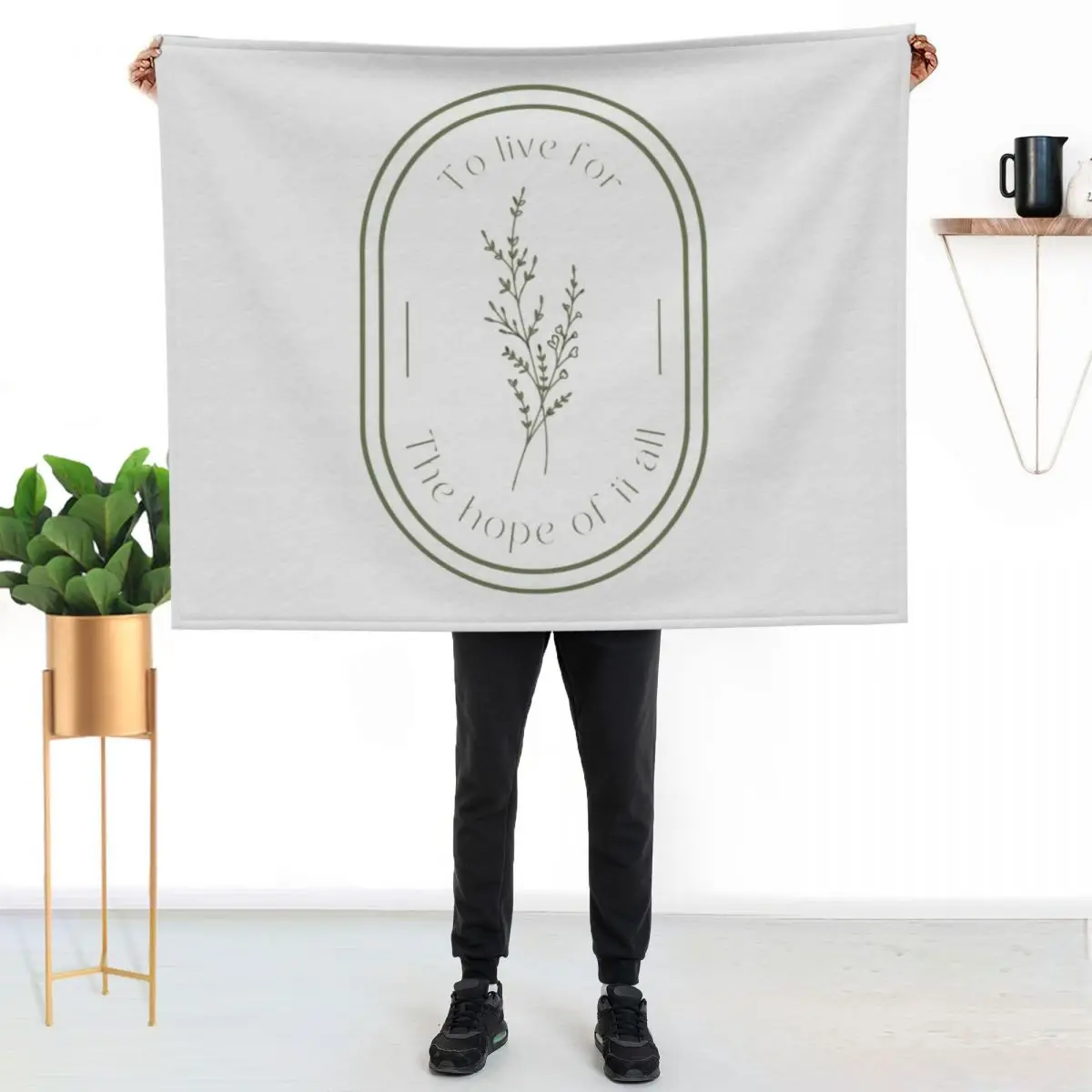To live for the hope of it all Throw Blanket Luxury Brand Sleeping Bag For Decorative Sofa Sofas Stuffeds Sofa Quilt Blankets