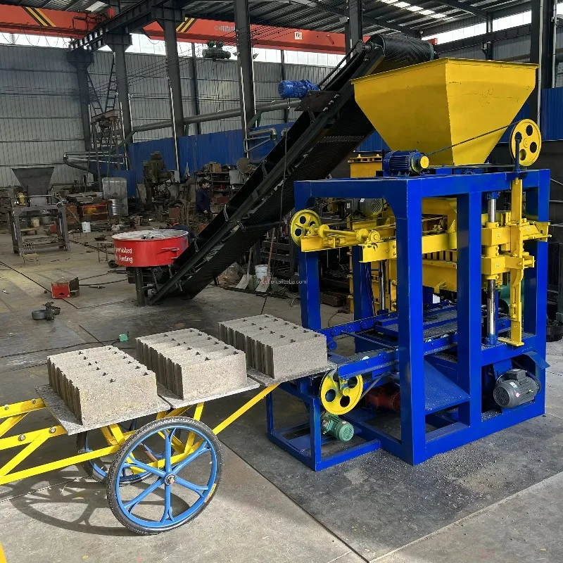 Automatic PLC Controlled Hydraulic Pressure Concrete Block Brick Making Machine for Interlocking Bricks with Easy Operation