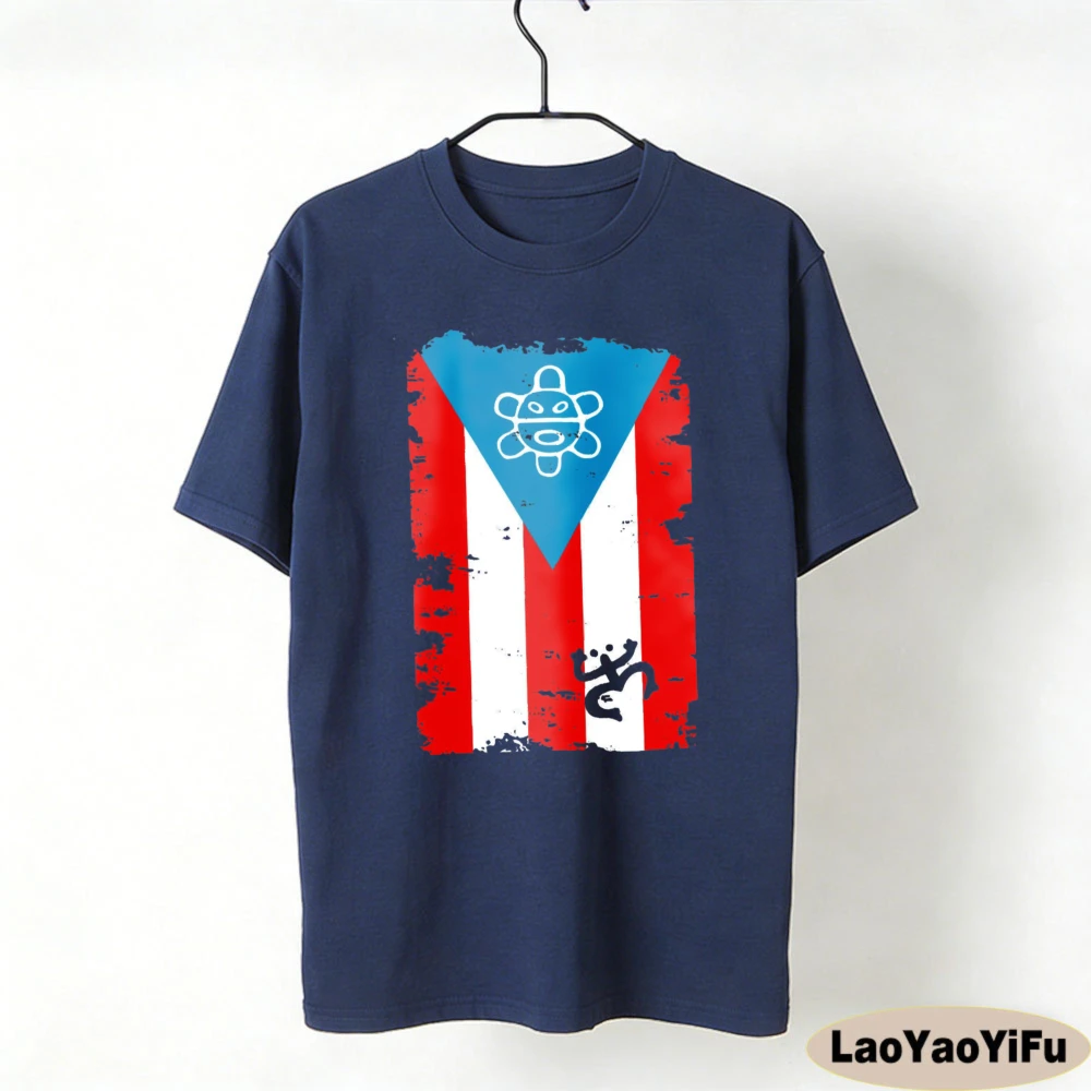 Puerto Rico Flag Shirt Puerto Rico Daily Life Casual TShirt Puerto Rican Men Women T-Shirt Tourist Souvenir Clothing Cotton Tops