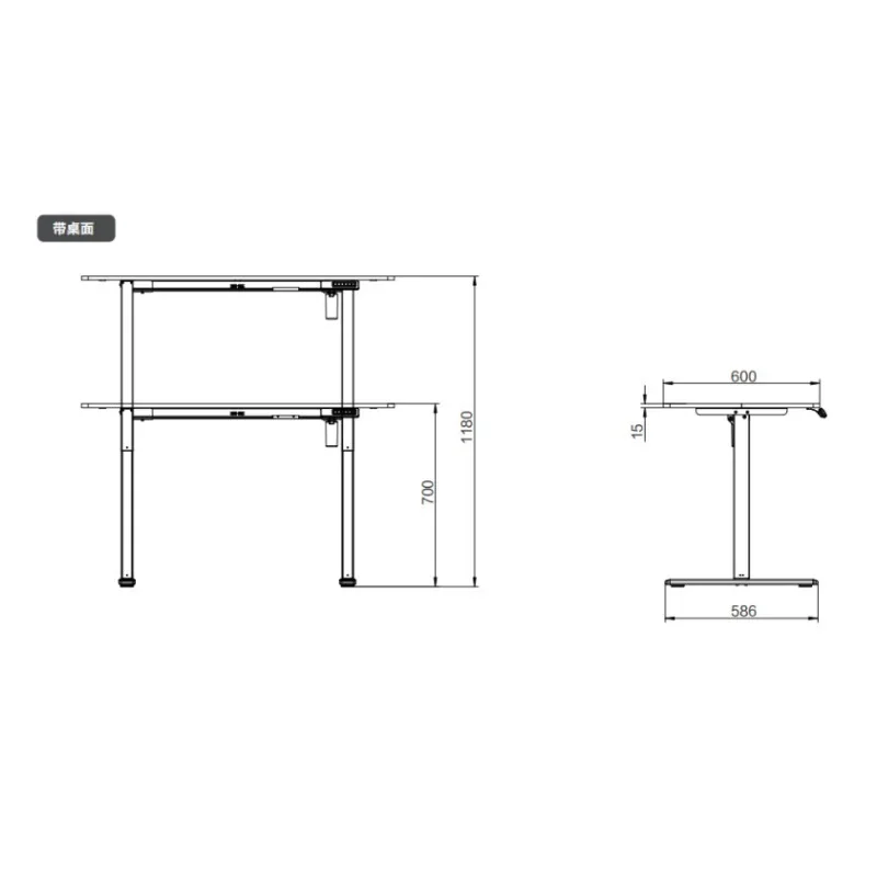 New Home Smart Simple Lifting Table Adjustable Single Motor Desk Electric Lifting Computer Desk
