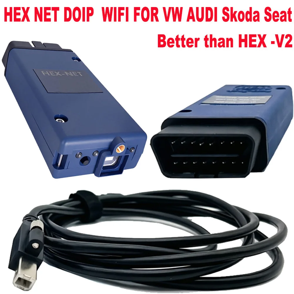 2026 DOIP VCDS WIFI HEX-NET para Interfaz VAGCOM Ilimitada PARA Volkswagen VW AUDI Skoda Seat Herramientas de Diagnóstico Automotriz para Múltiples Vehículos
