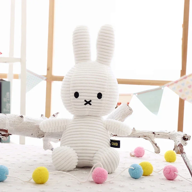 Original Cartoon Miffy Rabbit Plush Toys Kawaii Baby Accompany Highquality Plushie Doll Cute Room Decoration Children\'s Gift