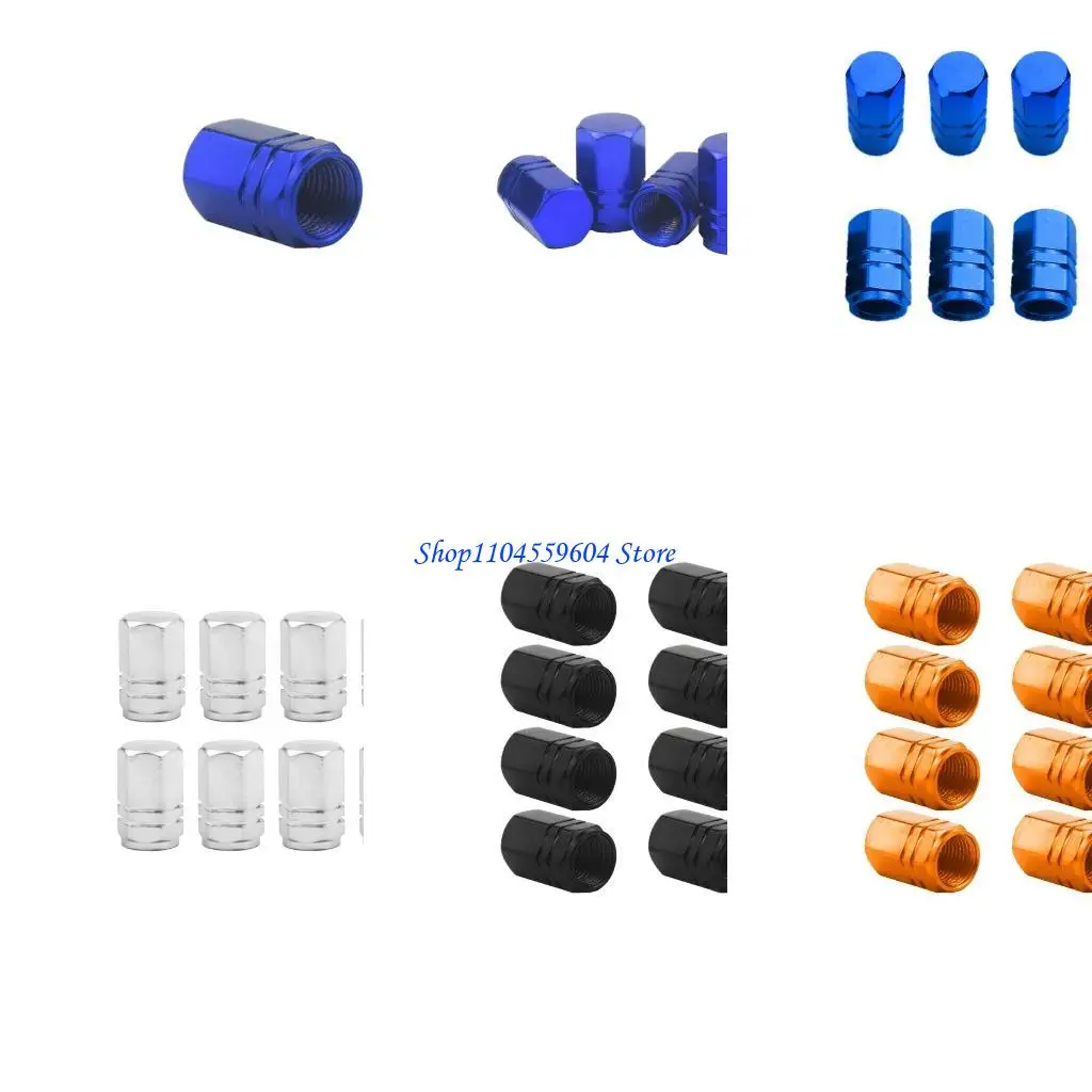 

12QM 8Pcs Dustproof Cap Car Tire Valves Stem Cap Car Truck Bike Wheel Tires Valves