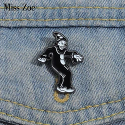 The Clown Dancing Enamel Pins Humorous Interesting Custom Brooches Lapel Badges Cartoon Funny Jewelry Gift for Kids Friends