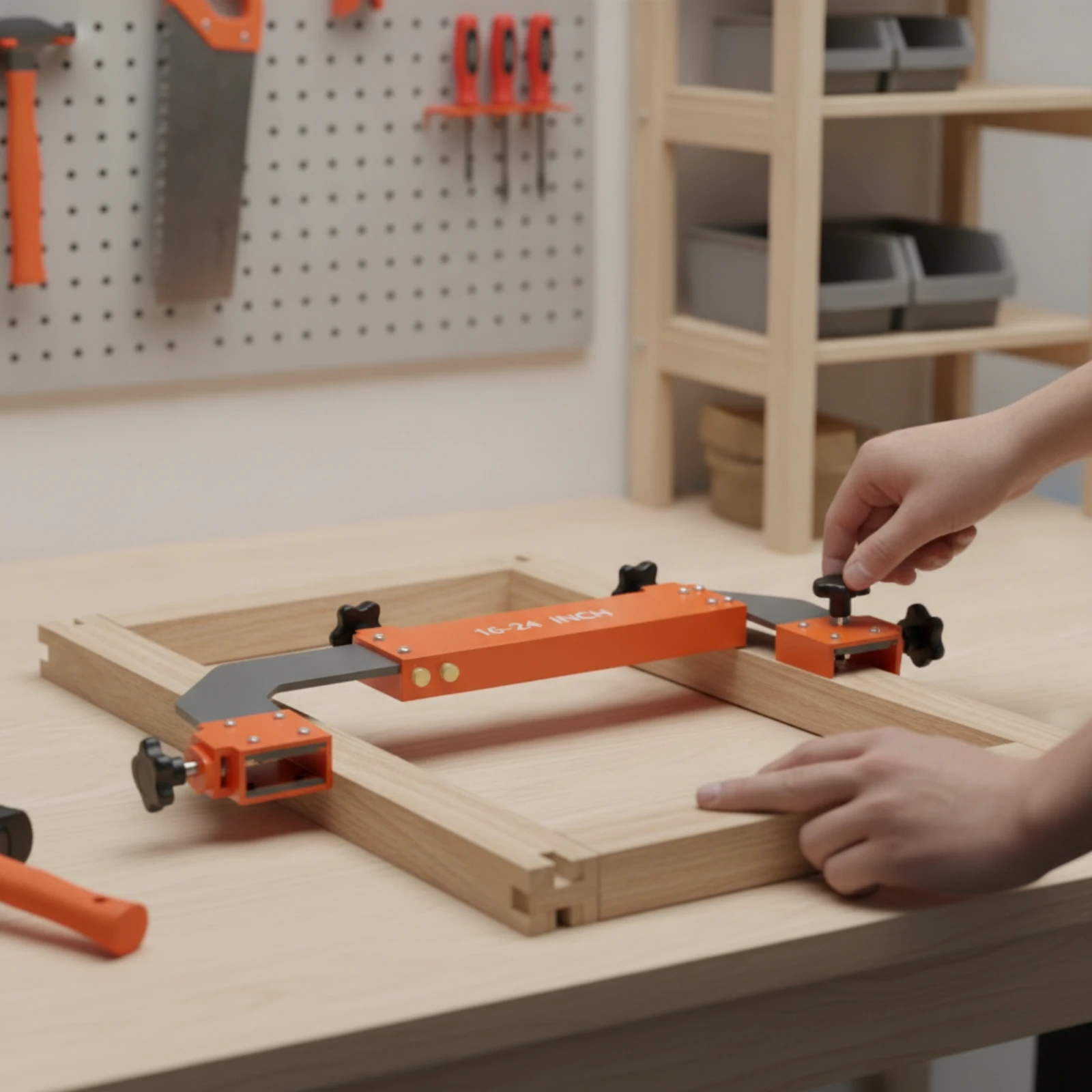 Frame Layout Tool Adjustable Layout Clamp Woodworking Clamp Measuring Corrosion-Resistant for Woodworkers
