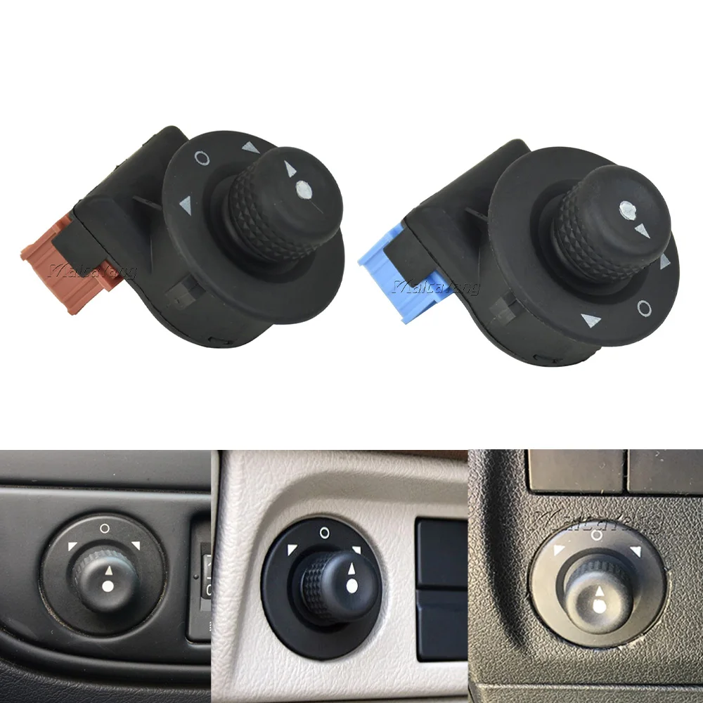 185526 6545.KS For Peugeot Partner 1007 Citroen C2 C3 Xsara Picasso Berlingo Electric Rearview Mirror Control Switch Button Knob