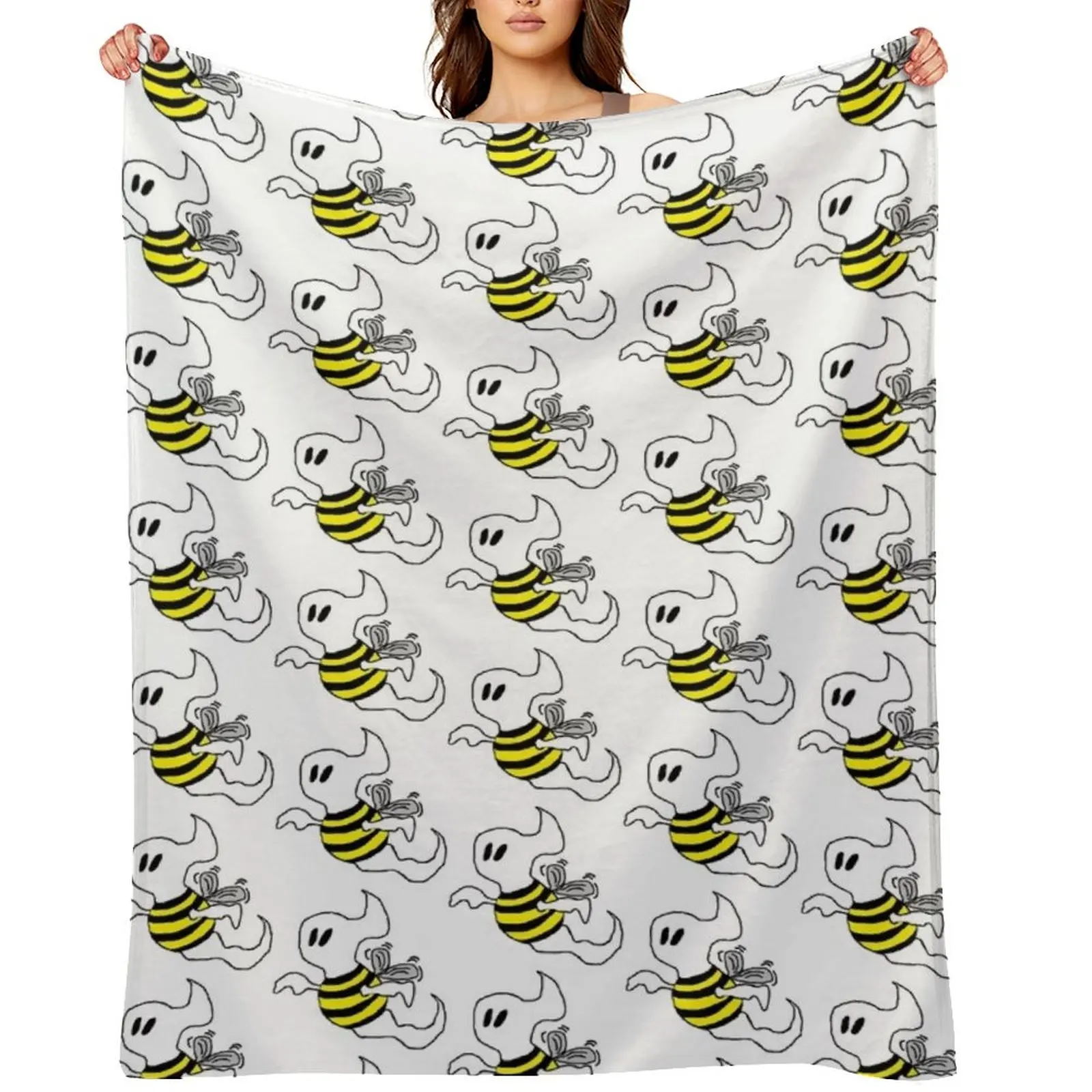 

Boo Bee Logo (various designs) Throw Blanket Luxury Designer Bed linens Hair Soft Big Blankets