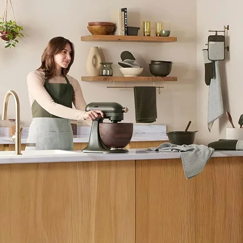 

MultiColor Color-matching Canvas Apron Professional and Domestic Kitchen Wear Neck-wrap café workwear for home use kitchen apron