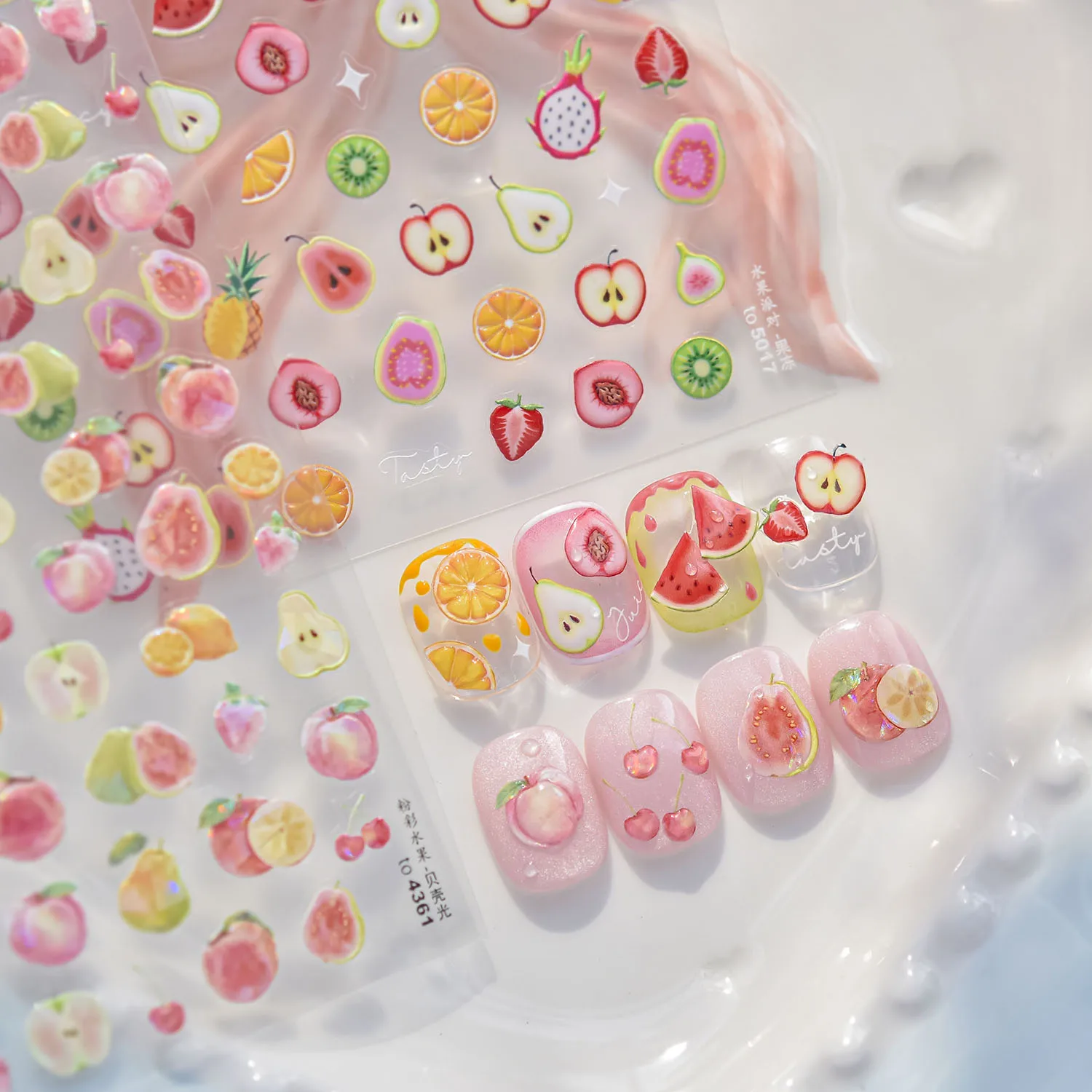 

1 шт. 5D клубника арбуз яблоко наклейки для дизайна ногтей принадлежности для дизайна ногтей красочные фрукты украшения для дизайна ногтей