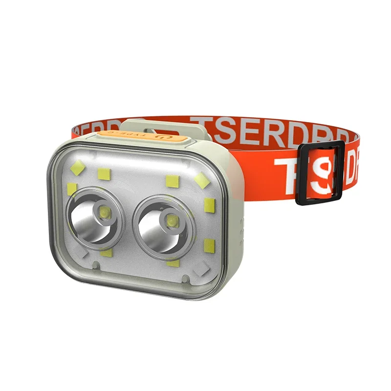 LED Headlight Powerful Headlamp Head Lamp COB Flashlight Torch Head Light For Camping, Fishing