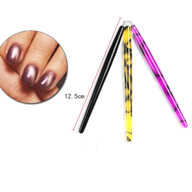 1Pcs Cat Eye Strong Magnet Stick for cat eye Gel Polish Varnish Tips Builder Nail Art 3D Magnetic Design Pro Manicure Salon Tool