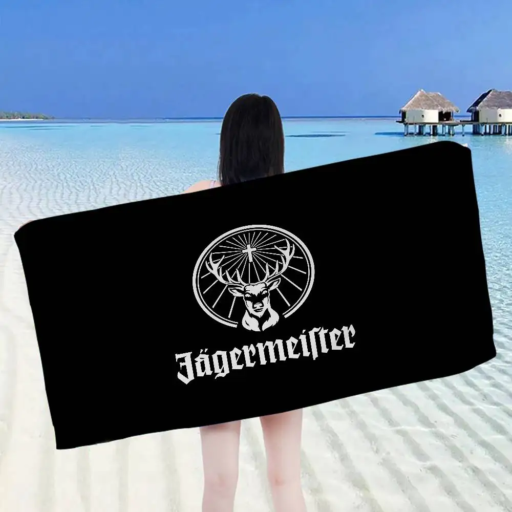 Jaegermeisters مناشف الشاطئ منشفة الاستحمام ساونا السفر سبا ستوكات سريعة الجافة ملحقات الصالة الرياضية ديكور غرفة لطيف #3