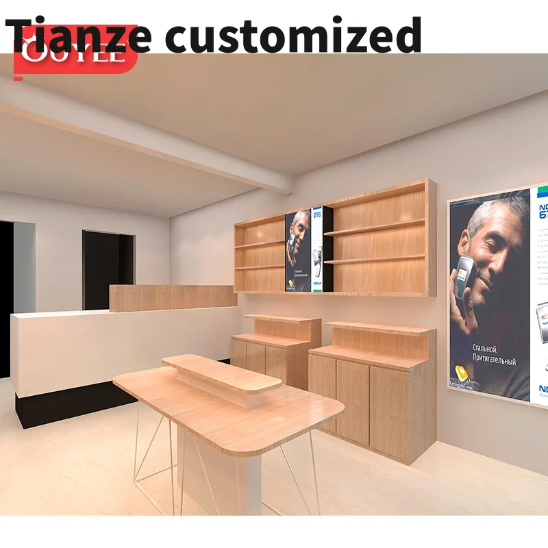 Customized-Customized cell phone store fixtures displays mobile phone shop furniture electronics showroom design