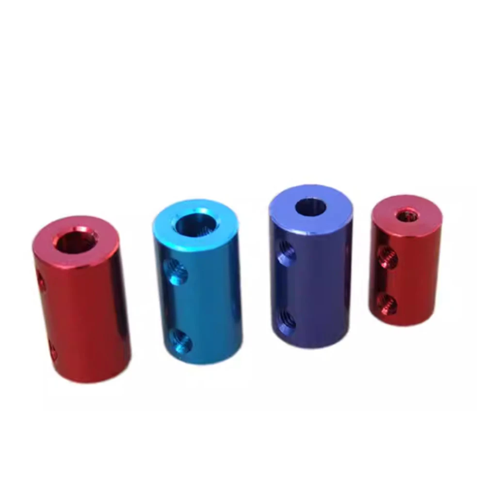 2pcs Aluminum Alloy Coupling 3/4/5/6/7mm Motor Shaft Variable Diameter Conversion Metal Connector Cylindrical Coupling DIY Model