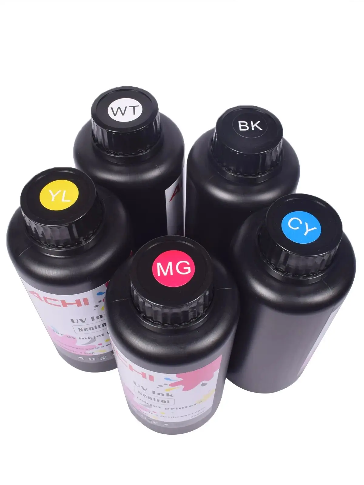 CMYKW 5*500ML UV Tinte für R1390 L800 XP600 TX800 Druckkopf für UV A3 A4 A5 6090 Flachbett tintenstrahl Drucker UNS Lager – Detail 2