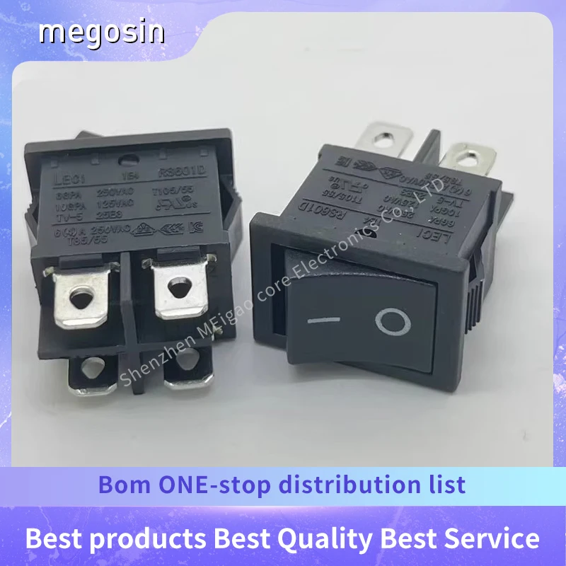 1~5PCS/LOT  RS601D LCD TV power switch 4-pin 2-position boar-shaped switch 4-pin switch 15*21mm