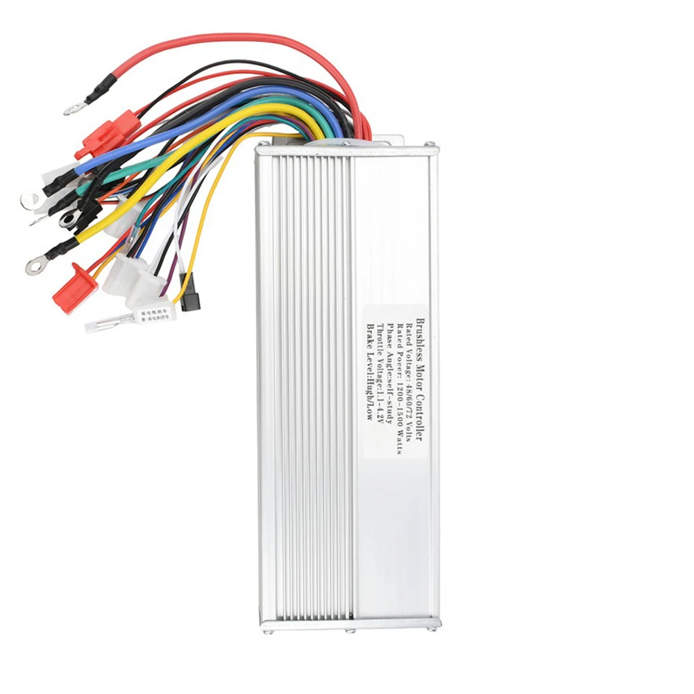 3 Gear Speed Adjustable DC Motor Controller 48V 60V 72V 1200W-1500W Smart Dual-mode Electric Bike Brushless DC Motor Controller