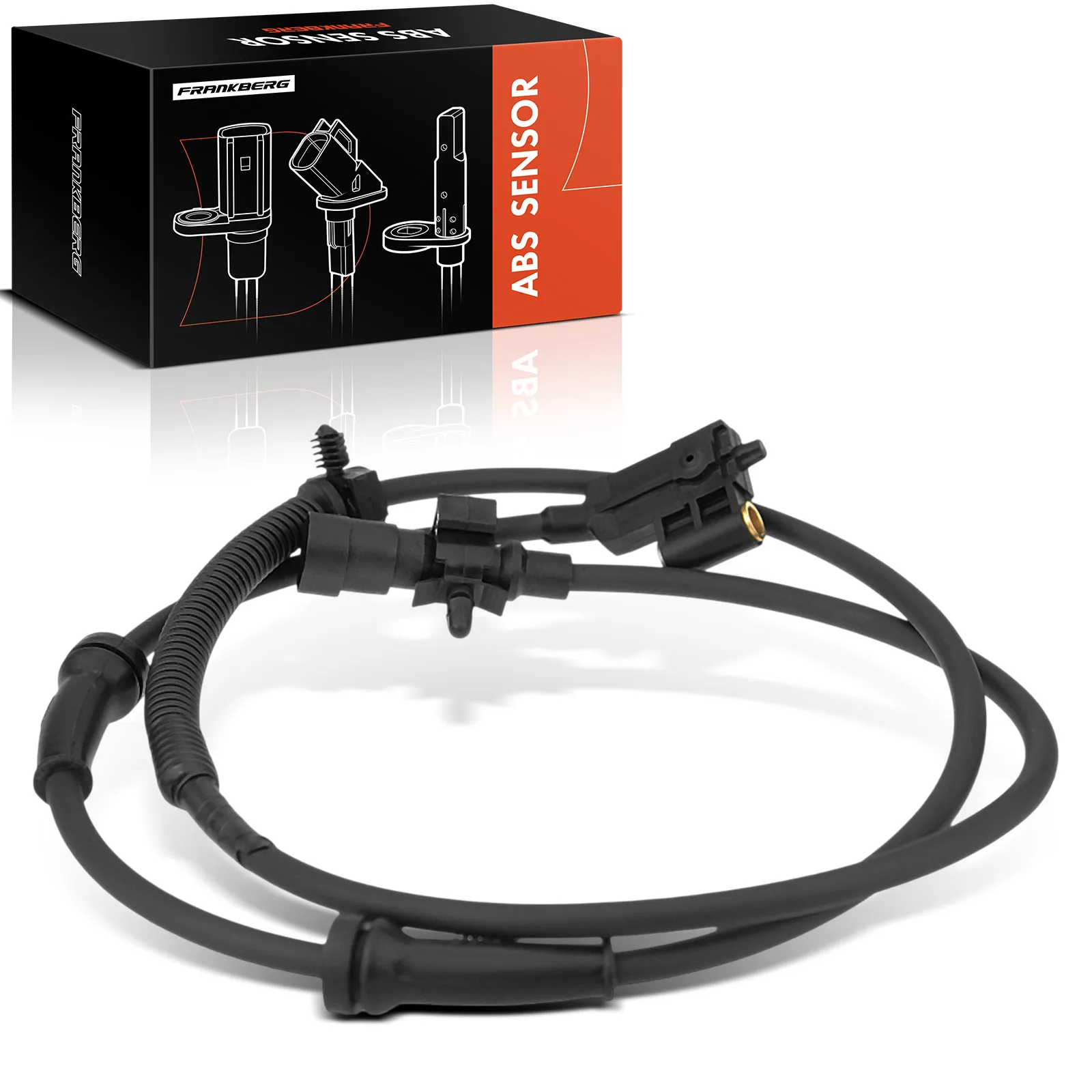 Frankberg 1x ABS Sensor Vorderachse Rechts für Jeep Grand Cherokee II WG WJ 2.7L 3.1L 4.0L 4.7L 1999-2004 56041316AA