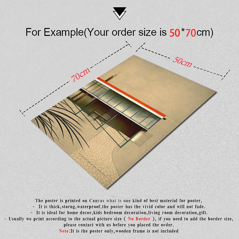 لينا بو باردي، كازا دي فيدرو ملصق قماش الفن غرفة طلاء جدران ديكور المنزل