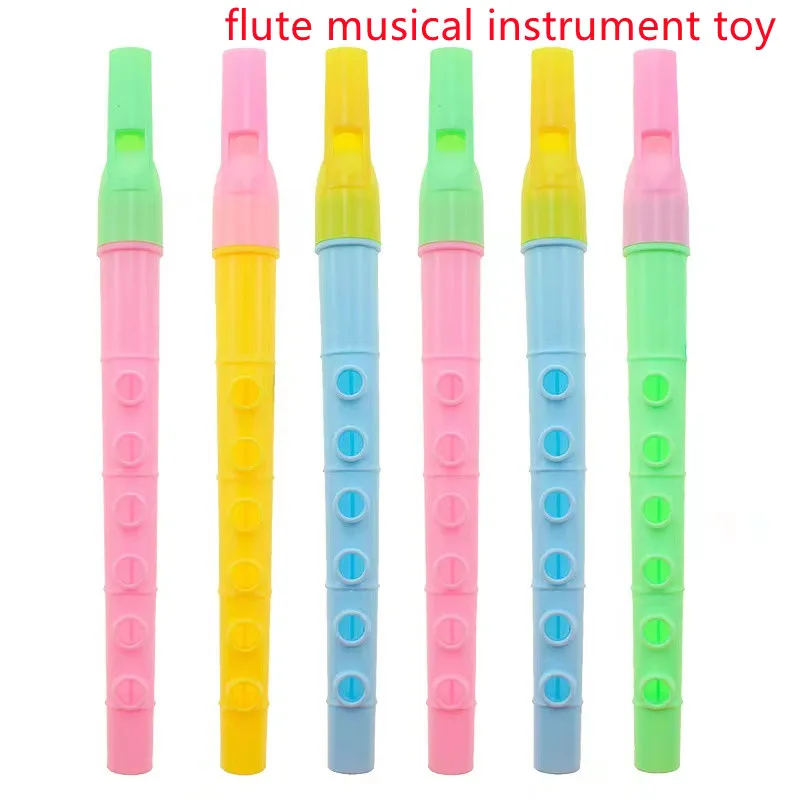 50PC Colorful Plastic Flute Toys Kids Birthday Party Toys Favor Supplies for Boys Girls Giveaways Pinata Fillers Treat Goody Bag