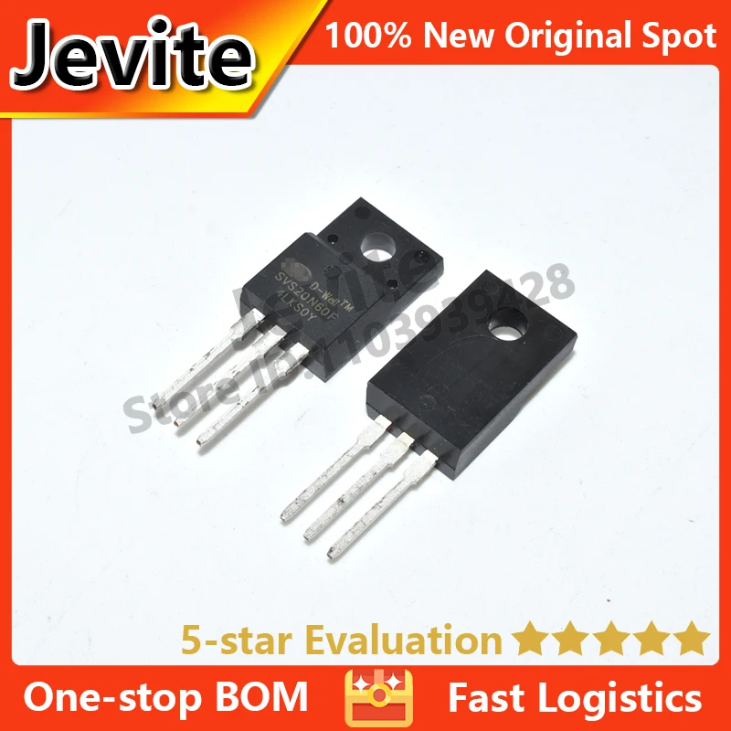 

Jevite 100% New Original electronics Controller 10-50 units/lote SVS20N60FJD2 20N60F TO-220 600V 20A MOSFET transistor