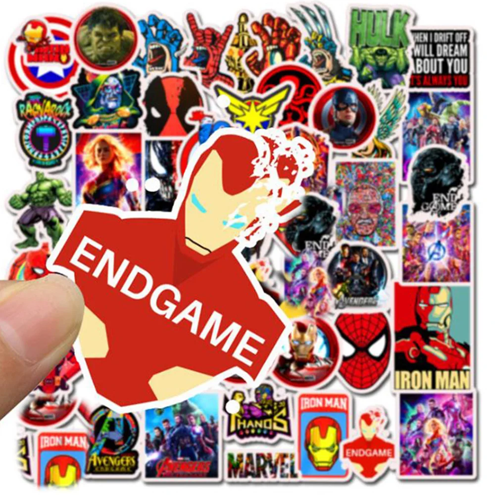 10/30/50PCS Disney Mix Marvel Superheroes Cartoon Sticker DIY Guitar Laptop Luggage Skateboard Graffiti Decals Fun for Kid