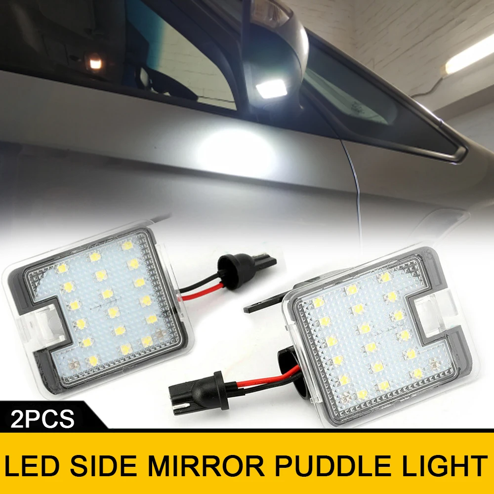 

Canbus Under Side Mirror LED Puddle DRL Light For Ford S-Max Mondeo Kuga Galaxy Focus Escape C-Max Daytime Running Lamps 6000K