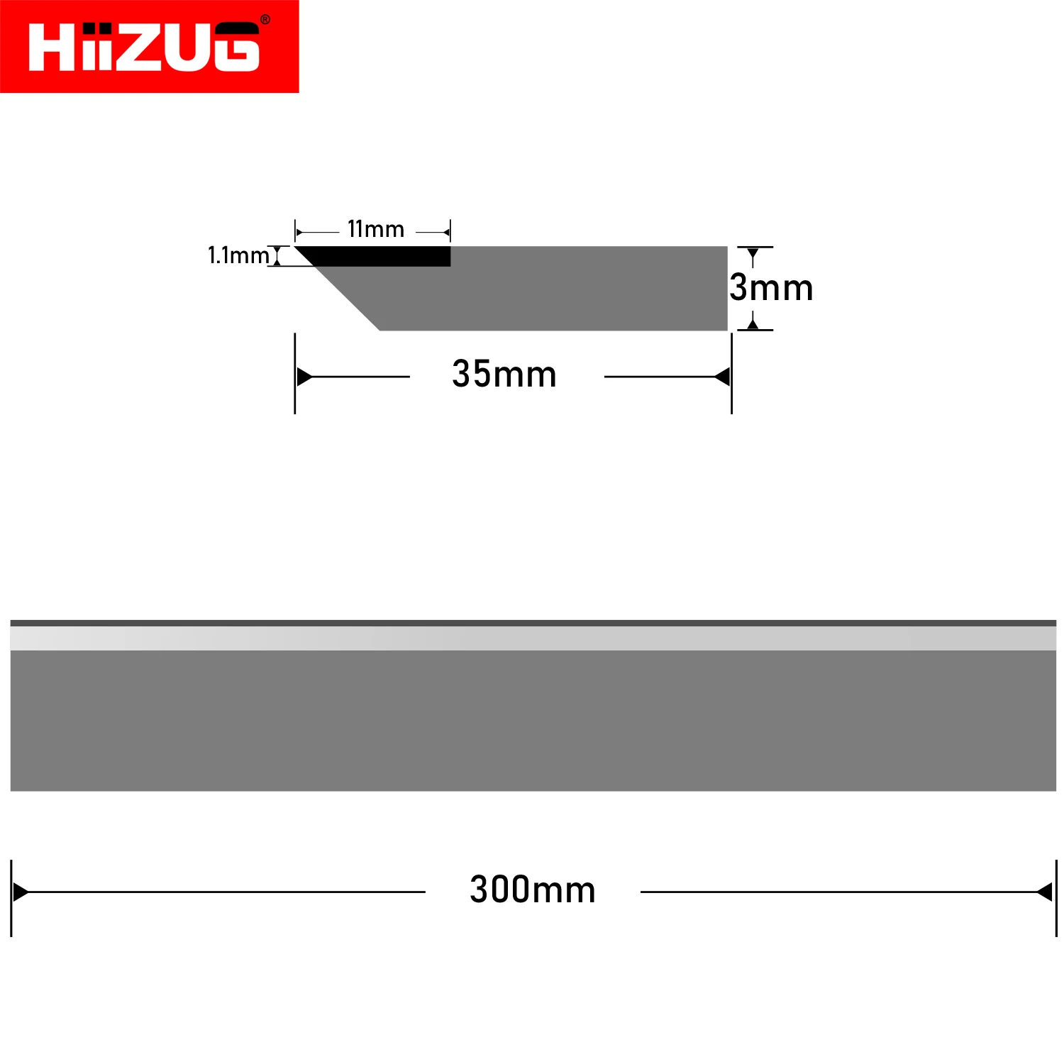 300mm×35mm×3mm Planer Blades Jointer Knives for Thicknesser Jointer Wood Planer Woodworking Power Carpentry Tools HSS/TCT 3pcs