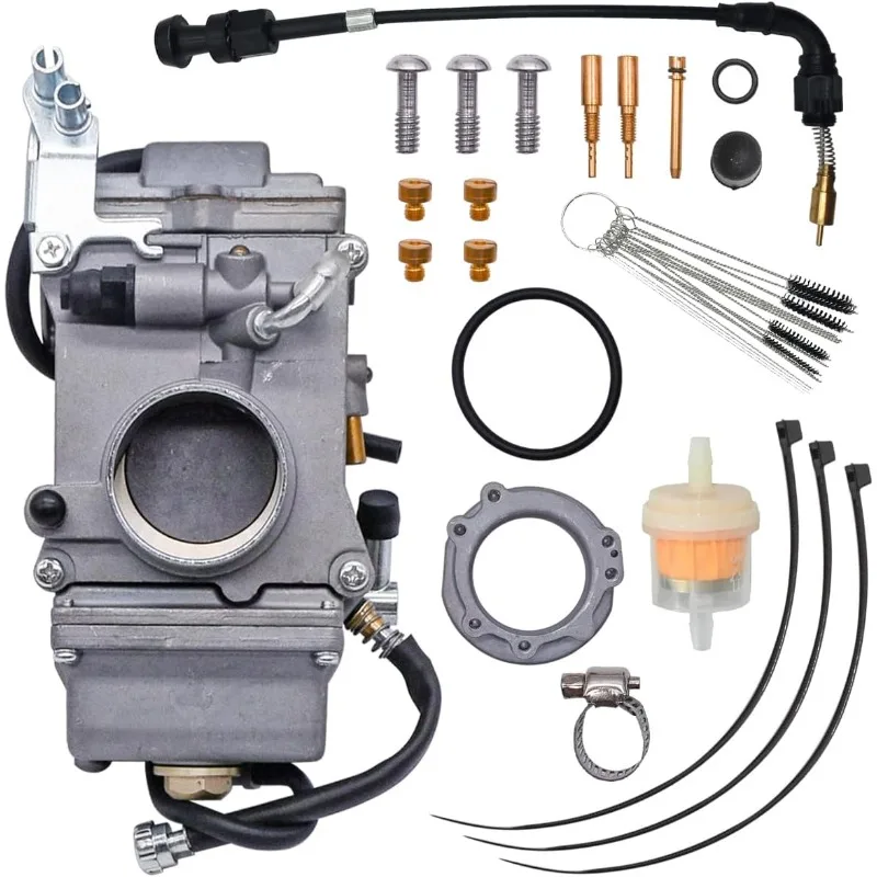 HSR42 Carburetor For Mikuni HSR42mm TM42-6 for Harley Evo Evolution Twin Cam Motorcycle with Choke Cable