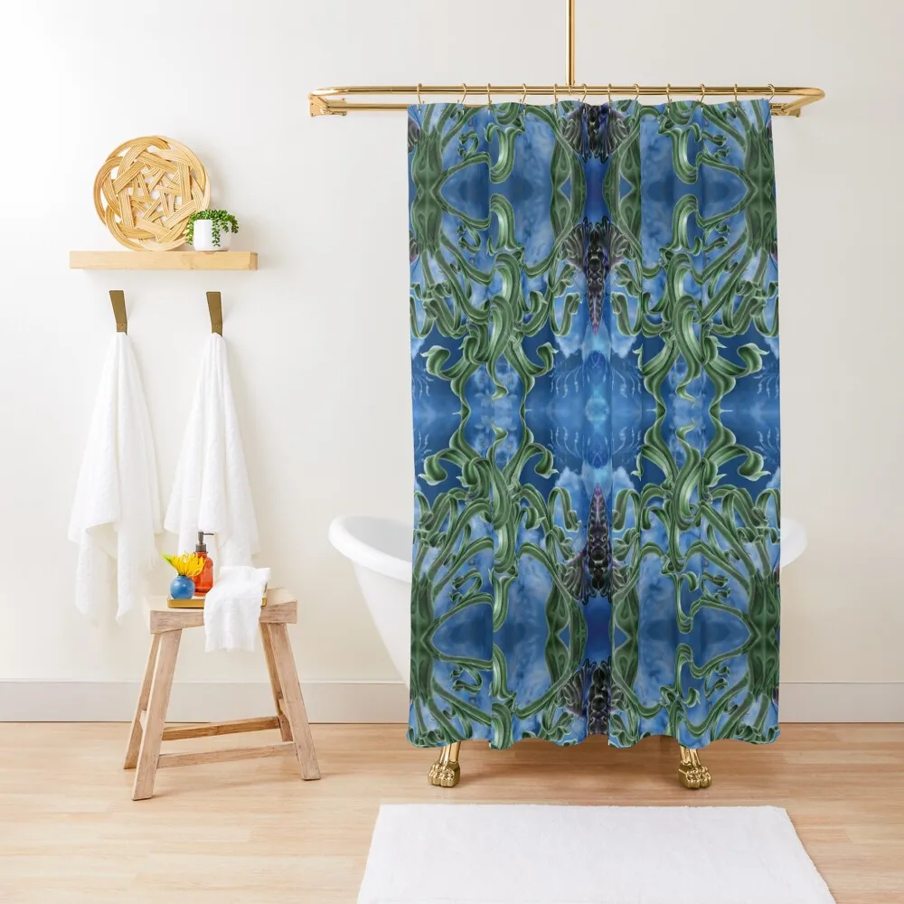 

Blue and Green Victorian Nature pattern "Schools Out" Shower Curtain Shower Bath Shower Set For Bathroom Curtain
