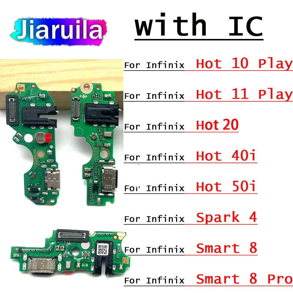 

10 шт. гибкий зарядный кабель для Infinix Hot 30 5G 10 Play Smart 8 Spark 10 док-разъем USB-порт для зарядного устройства лента