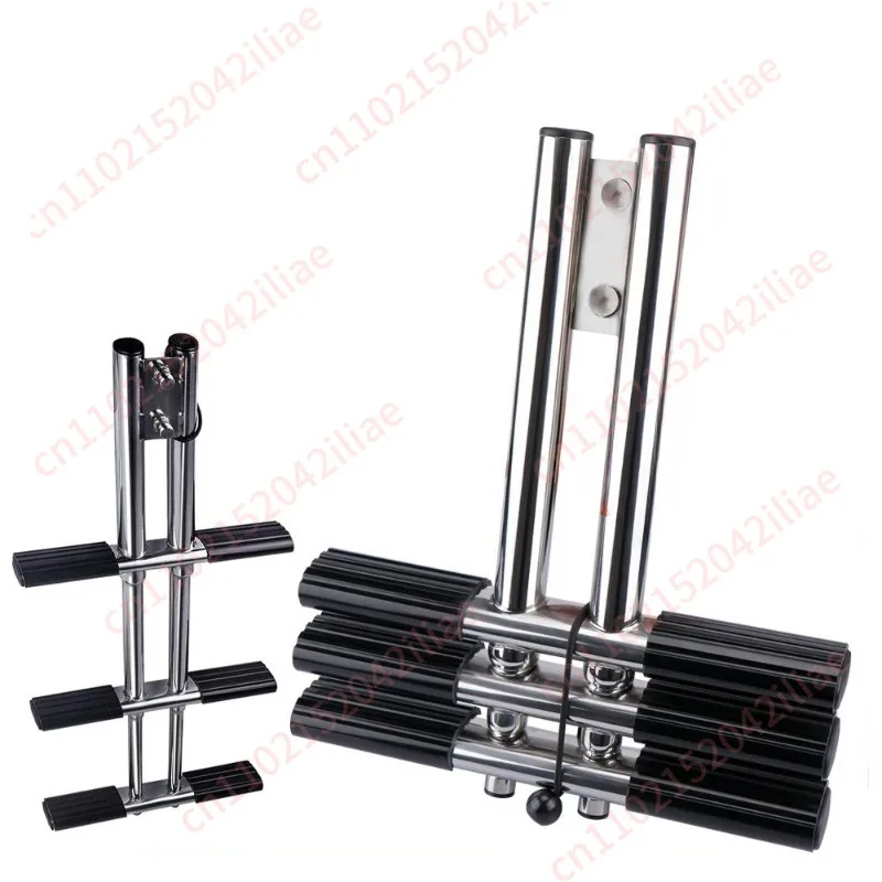 Stainless Steel Folding Telescopic Ladder Hanging Ladder Hidden Non-movable Marine Yacht Hardware