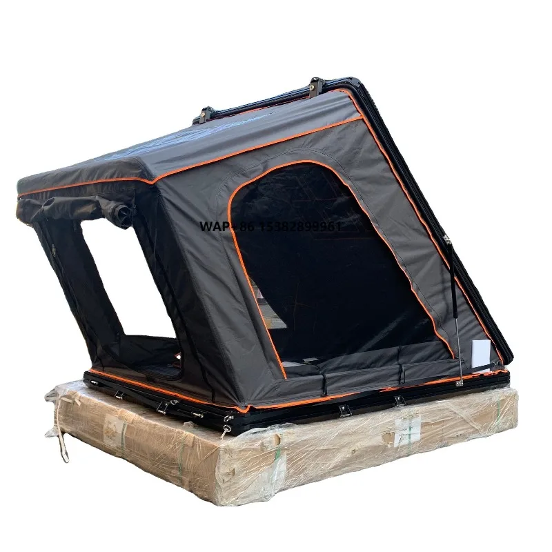 Waterproof Aluminum Alloy Triangle Car Roof Top Tent for SUV Off-Road Hard Shell Double Layer Quick Automatic Opening for