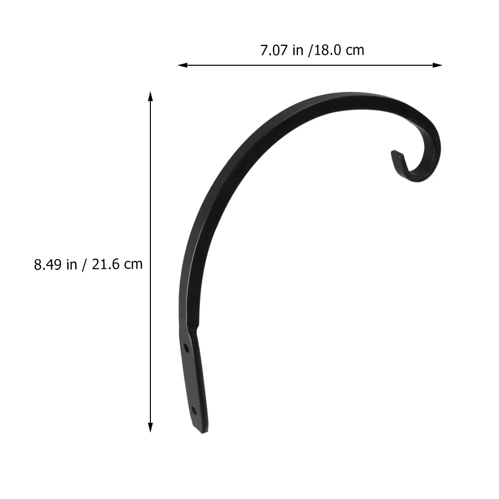 Flowerpot Planting Basket Hooks Hanging for Decorations Plants Bracket Wrought Iron Wall Metal Planter Hanger