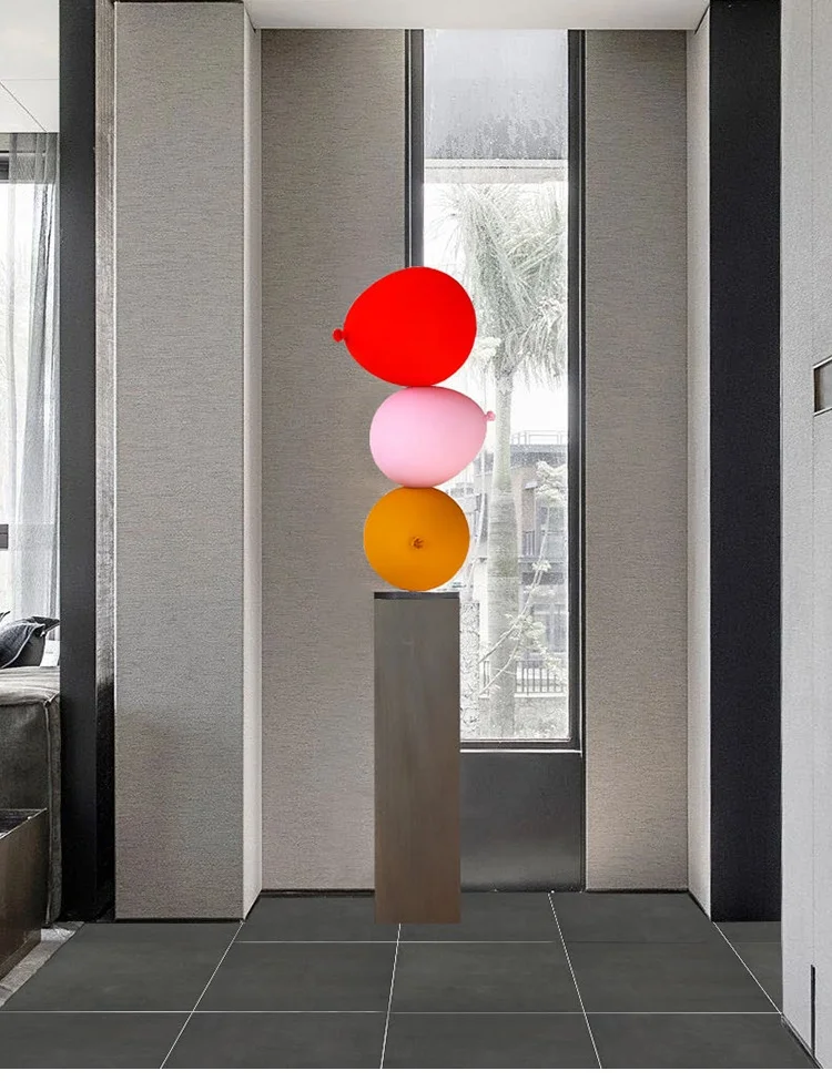 ￥#High-End Designer Luxury Sculpture Ornament Creative Artwork Colorful Balloon Decoration for Living Room Floor Home Decor