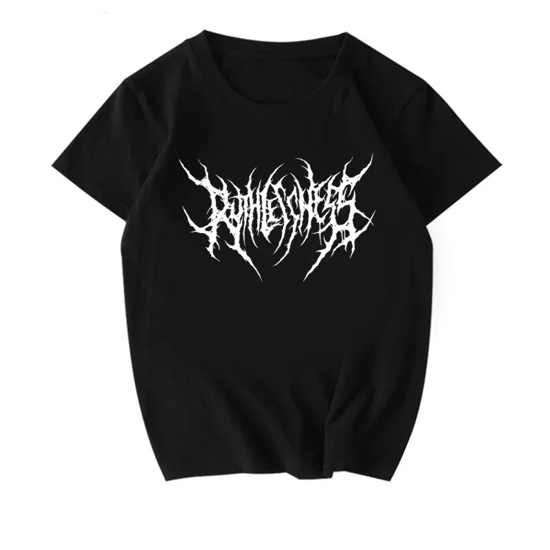 

2025 new model Gothic Vintage Women T-shirts Y2k Tshirt Aesthetic Punk Clothes Harajuku T-shirt with Short Sve Graphic