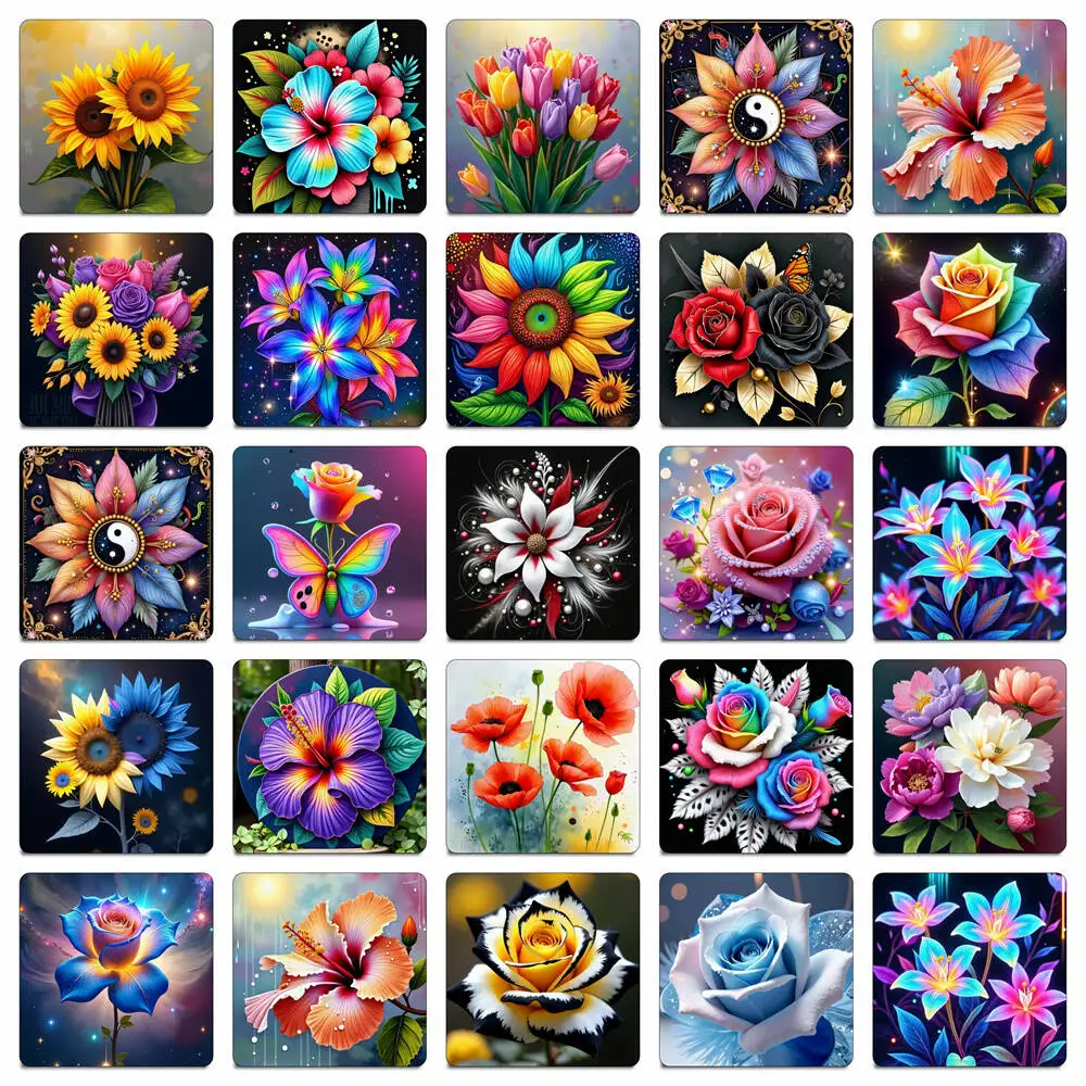 5D-Diamantgemälde, Kreuzstich-Set, Sonnenblumen-Sticksets, Lilie, Rose, Blumenmuster, Hobby, Handwerk, DIY, mag Heimdekoration