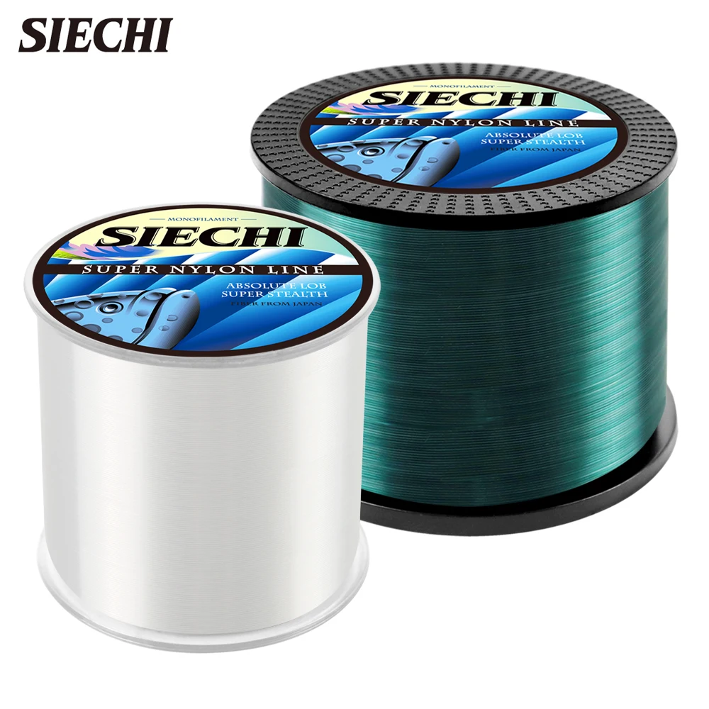 SIECHI 500M 1000M Fishing Line Nylon Coating Leader Lure Fluorocarbon Line 0.16-0.5mm 4.4-28.6LB Japan Fishing Accessories