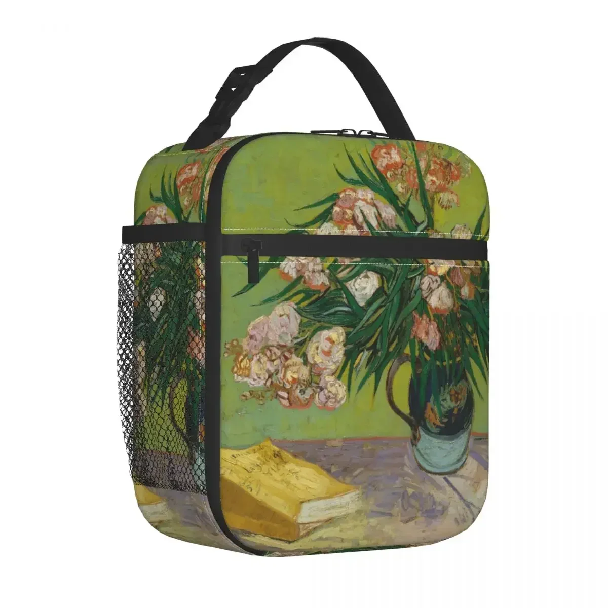 

Insulated Lunch Bags Oleanders Vincent Flower Painting Accessories Dutch Post-Impressionist Lunch Food Bento Boxes