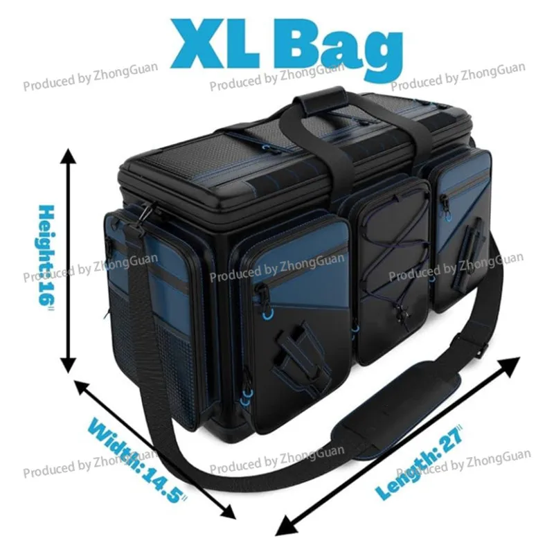 Multifunctional Large Capacity PVC Material Fishing Gear Box Storage Box with Baffle Durable Salt Water