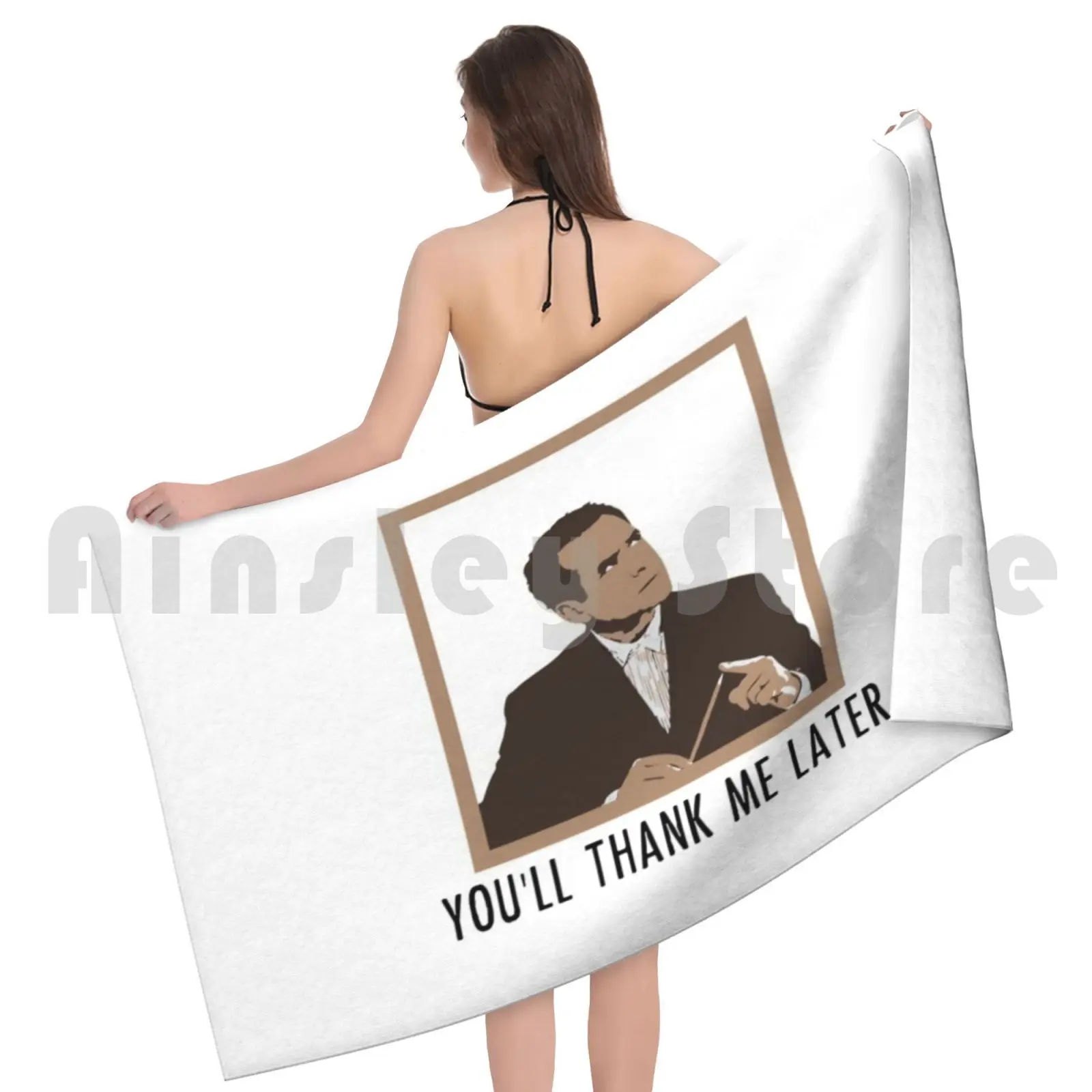 منشفة الشاطئ الراهب منشفة سريعة الجفاف عالية الجودة الراهب أنت شكرًا لي بعدًا أدران الراهب المخبر برنامج تلفزيوني الراهب التلفزيوني