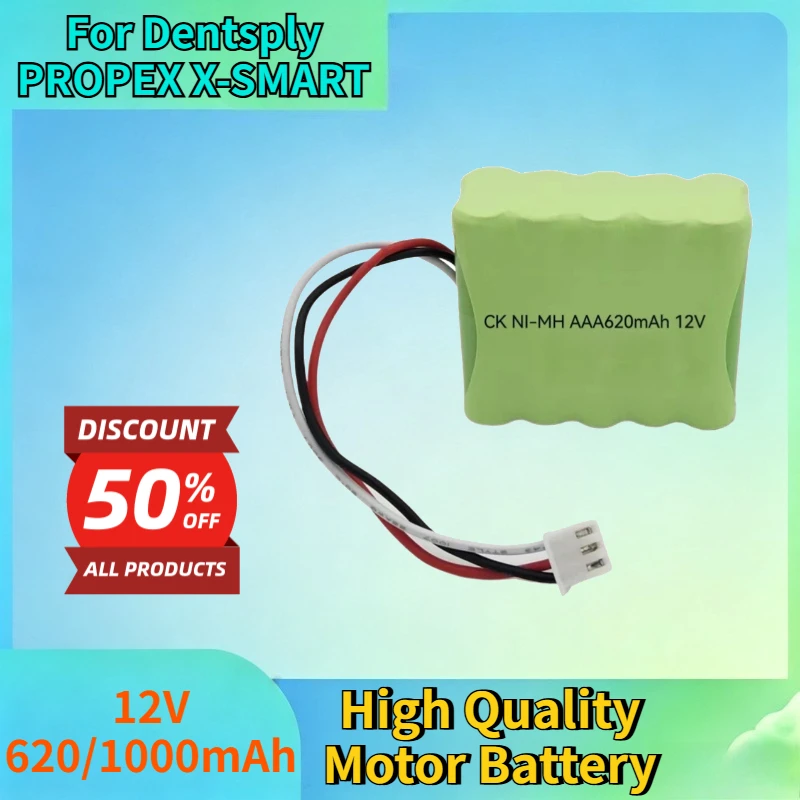 12V 620/1000mAh Rechargeable Battery for Dentsply PROPEX X-SMART Root Canal Instrument High Quality Motor Replacement Battery