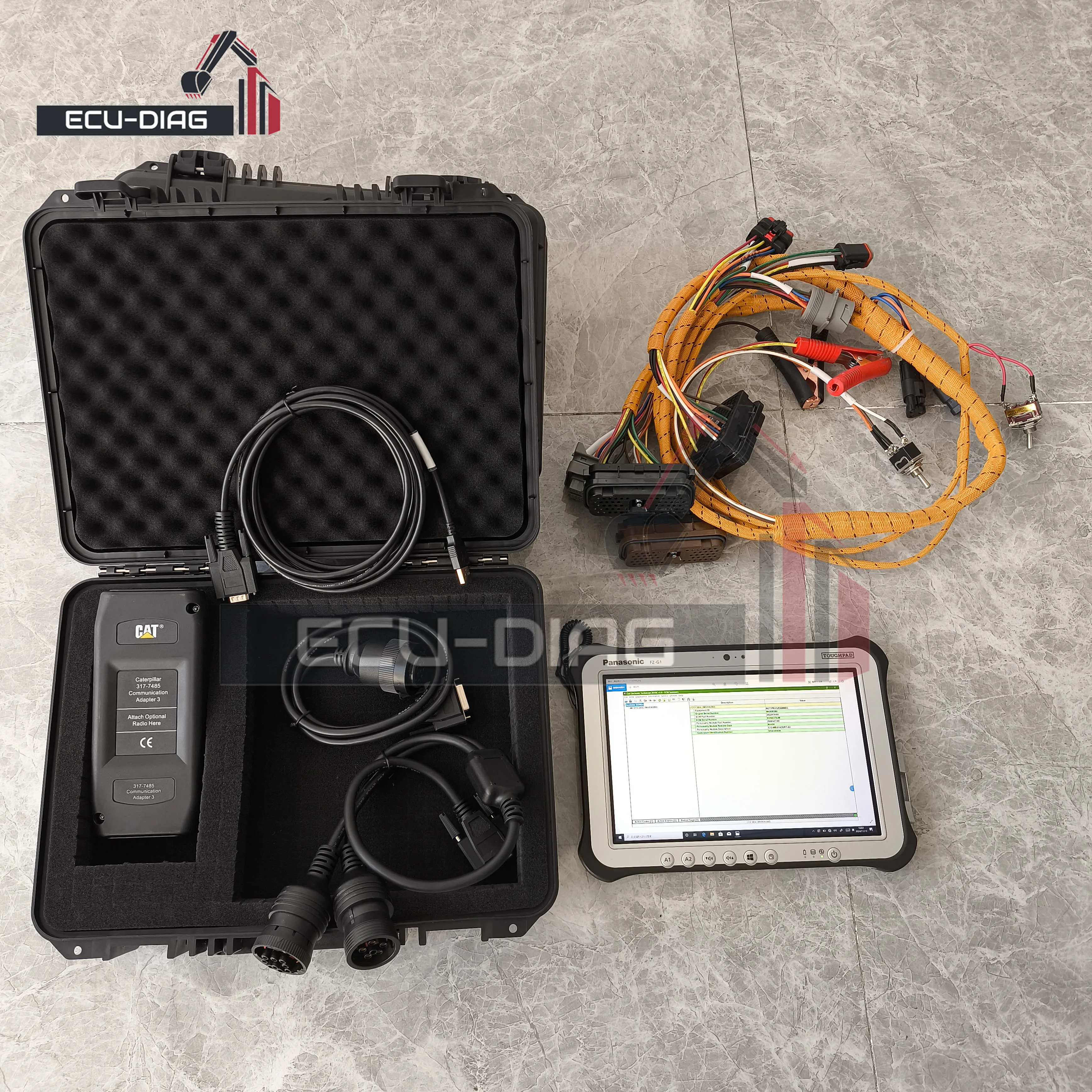 CAT ET3 (2019C) Software With tablet 317-7485 programming line For Caterpillar Diagnostic Tool For Truck Heavy Duty Excavator