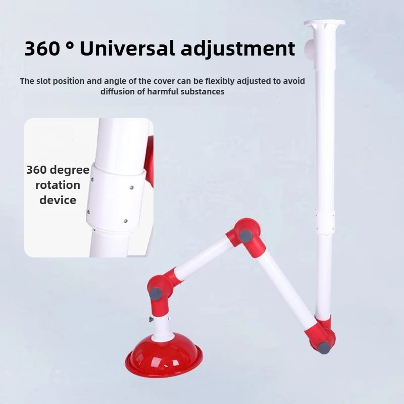 Laboratory Universal Suction Hood Professional Exhaust Hood Arm Positioning Smoking Ventilation Exhaust Tube Gas-Collecting Hood