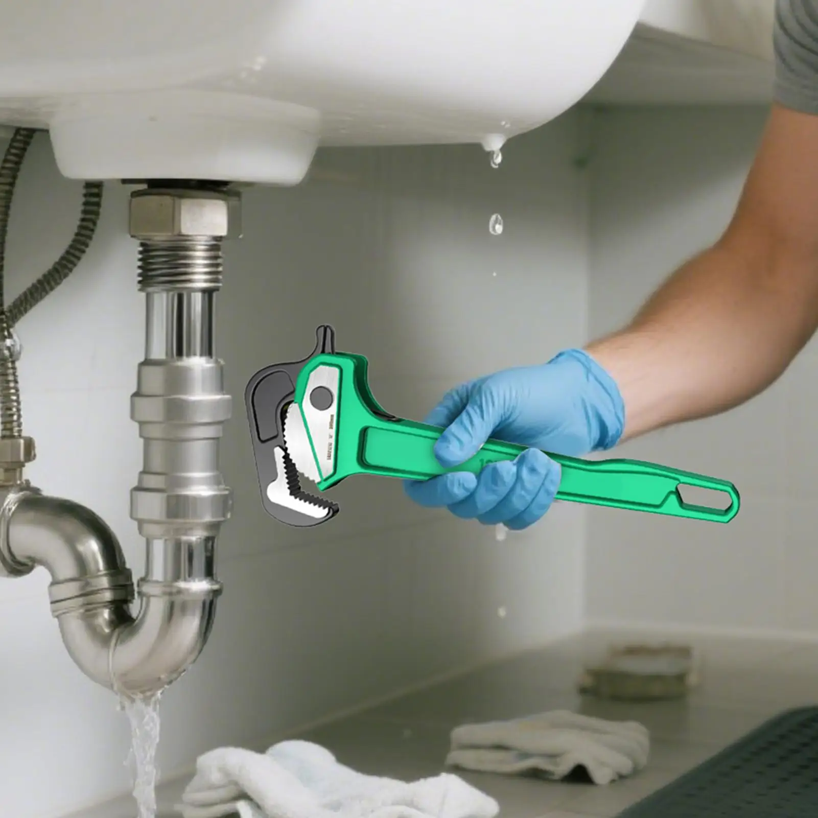 

Plumbing Pliers Industrial Tube Clamping Tool Polygonal Construction Pipe Pliers for Household Gardening Electrical Kitchen Pool