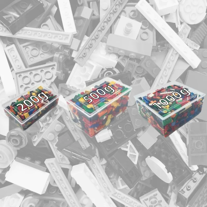 オレンジプラン 200g/500g/1000g 小粒ブロックパーツ MOC ブロックおもちゃ 収納ボックス入り DIY 組み立てブロック