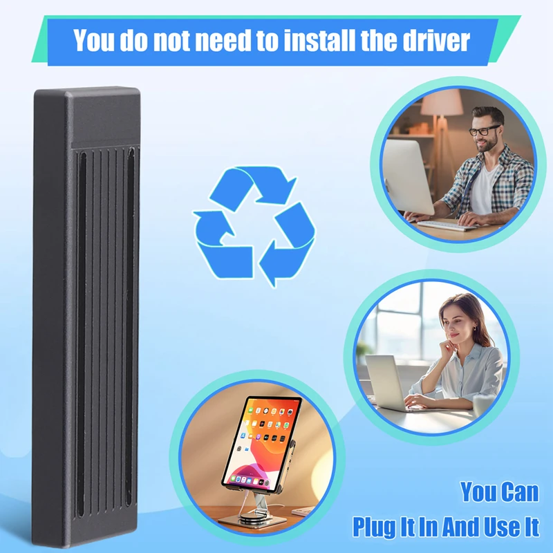 M.2 Ssd Hdd Behuizing Ngff Rgb Cool Licht Multifunctionele Handige Hdd Behuizing