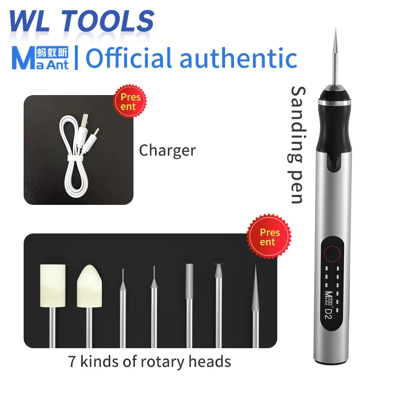 MaAnt D1 D2 Smart Elektrische Schärfen Mini Handheld Grinder Gravur Stift Werkzeug Set DIY Carving Schleifen Polieren Wiederaufladbare