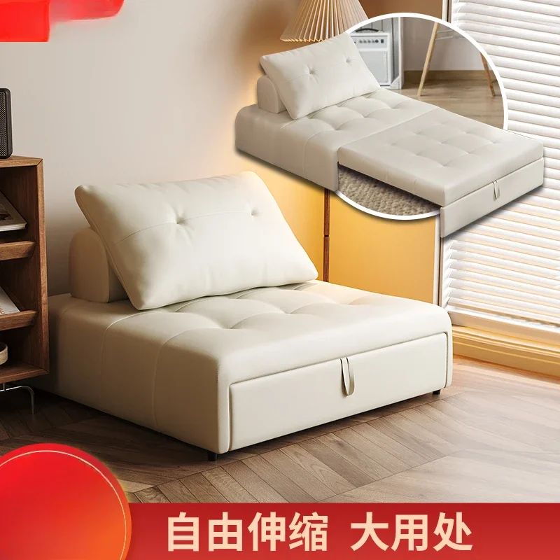 Sofa bed folding dual-purpose multifunctional retractable bed sheet person living room small apartment household